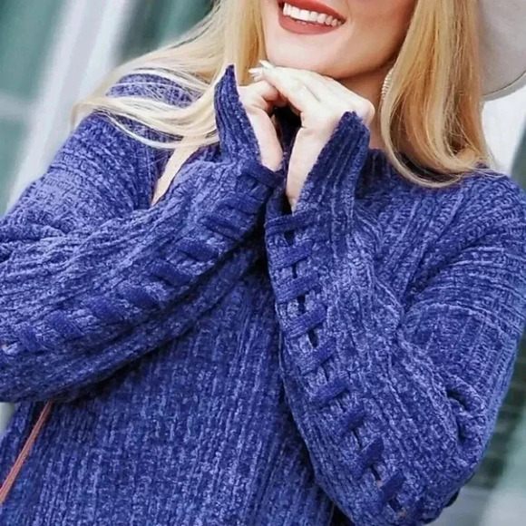 So Soft Chenille Sweater Top Fall winter Knitwear - Picture 3 of 5